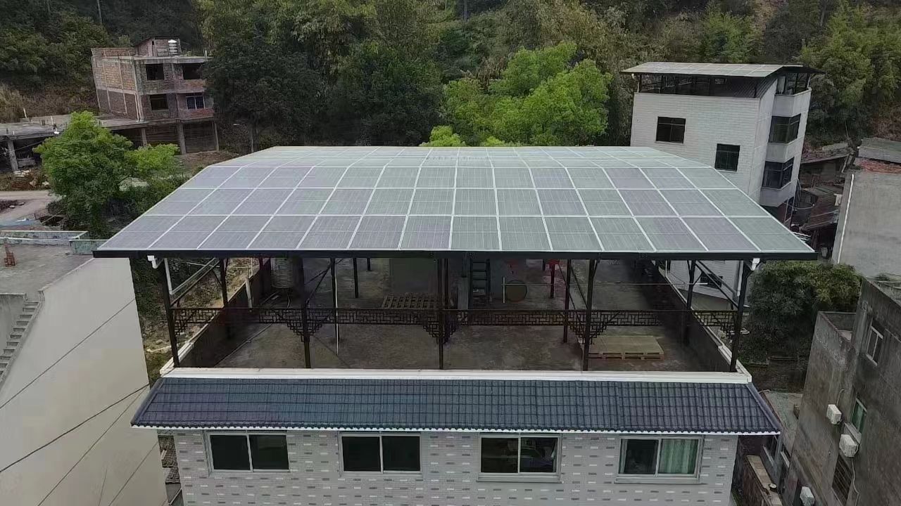 丹阳15kw+10kwh自建别墅家庭光伏储能系统